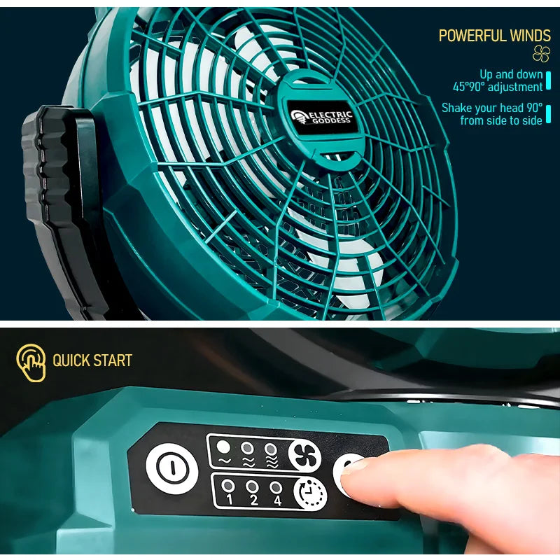 12 inch cordless fan for Makita 18V batteries – image 6
