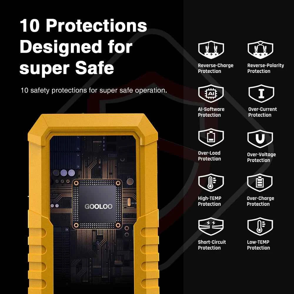 4000A car jump starter with power bank – image 2