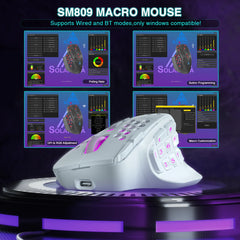 Wireless MMO Gaming Mouse 24,000 DPI, RGB Lighting & Programmable Macros by Snagg A Gaming Mouse