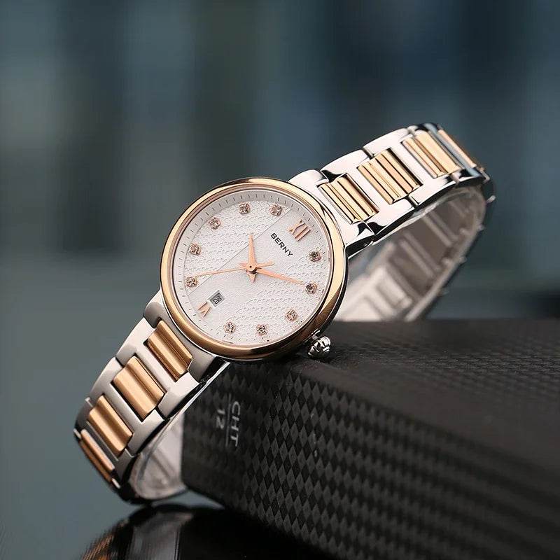 BERNY Ladies Diamond Quartz Watch - SnaggIt