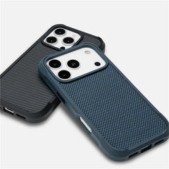 Luxury Lattice Woven MagSafe Hard Shockproof Case – iPhone 16 Series