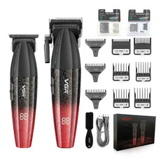Professional 9000 RPM Barber Suite – Dual Machine Precision Set with Integrated Fine Tuning & High Capacity Lithium Power