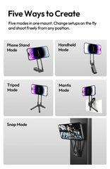 MagLock Foldable Tripod Phone Holder Stand by Snagg A Tripod