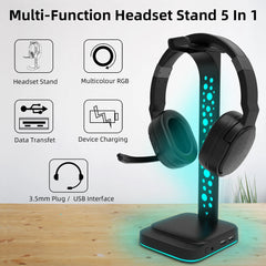 G2 RGB Headphone Stand by Snagg A Headset Holder
