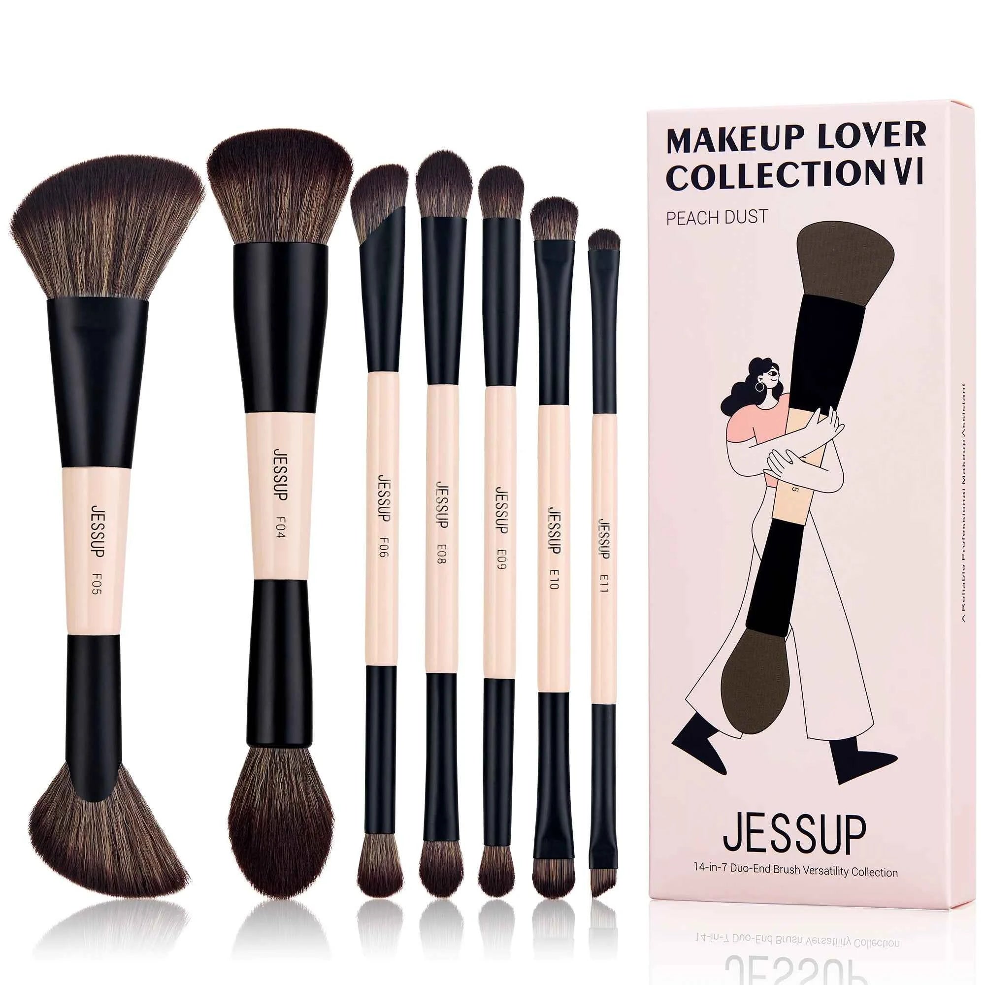15 Piece Luxury Amethyst Professional Brush Collection – Vegan Precision Set