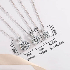 1–3ct Colorful Moissanite Pendant Necklace - SnaggIt
