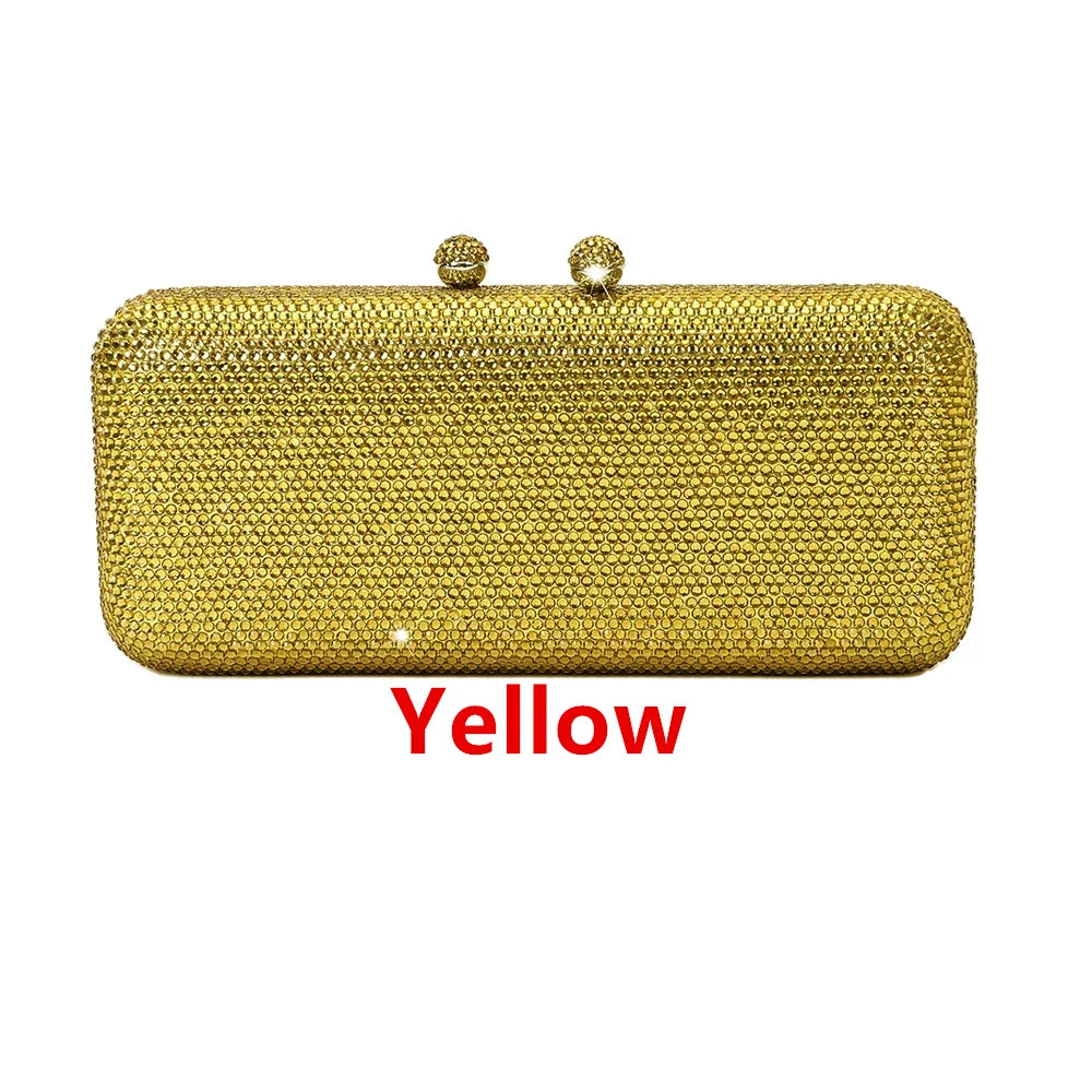 Italy-Inspired Crystal Diamond Evening Clutch by Snagg It Purses