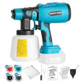18V Cordless HVLP Paint Sprayer – 200W Spray Gun with 4 Copper Nozzles (Bare Tool) - Makita batteries