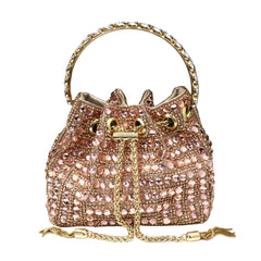 Rhinestone Bucket Design Evening Bag by Snagg It Purses