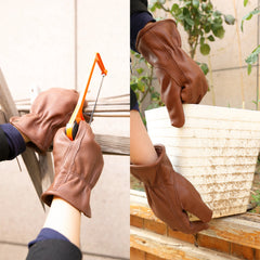 Brown Leather Work Gloves for by Snagg A Gloves
