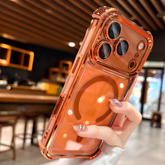 Transparent Airbag Magsafe Shockproof Case for iPhone 17 Series - Phone Cases & Covers