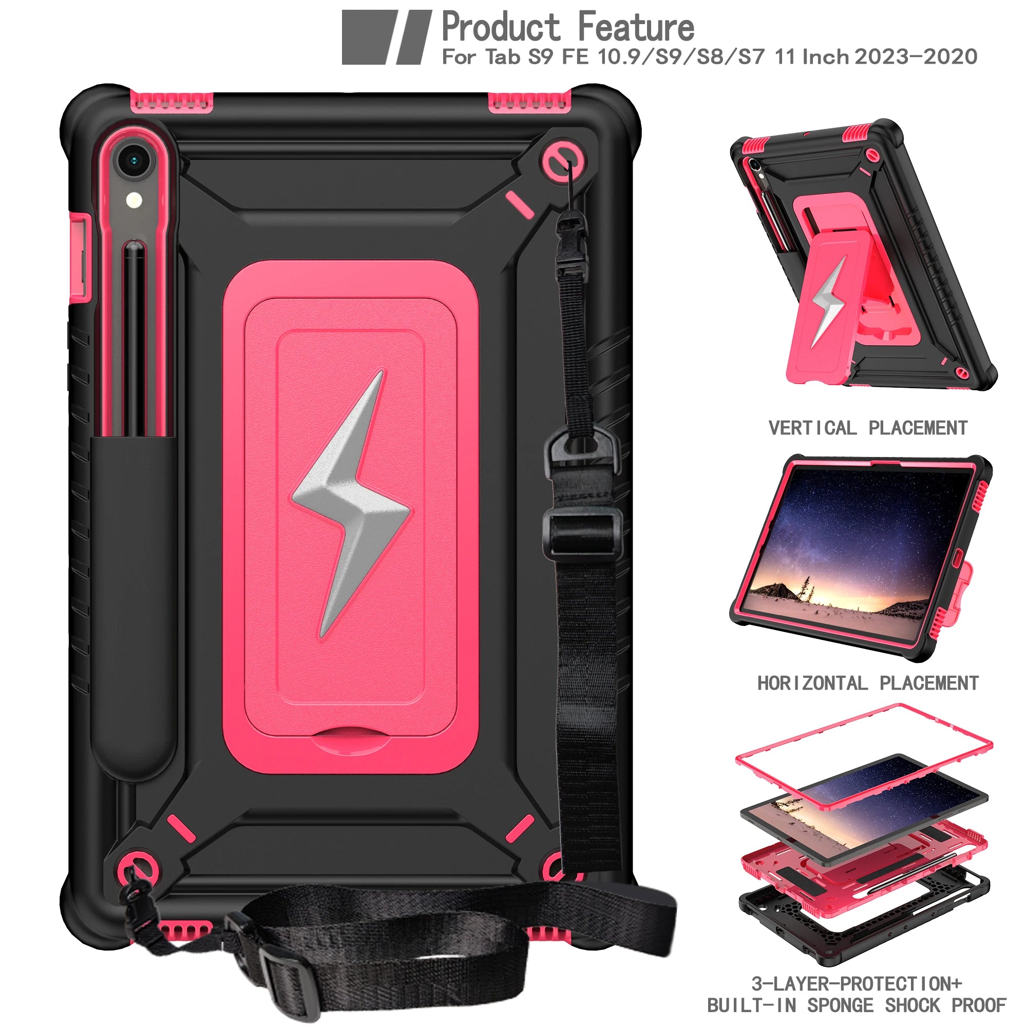 Stand Case for Samsung Tab S10 /S9 /S8 by Snagg A Tab Case