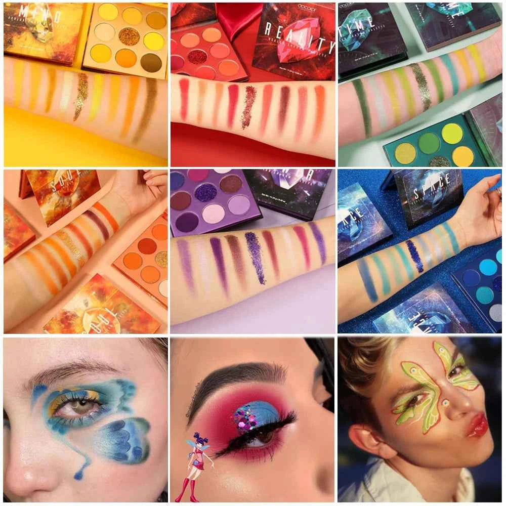 Professional 54 Color Gemstone Inspired Eye Shadow Collection – High Pigment Matte, Shimmer & Metallic Mega Palette