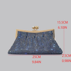 Rhinestone Diamond Evening Clutch by Snagg It Purses