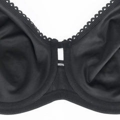 Plus Size Floral Lace Minimizer Bra | Wide Strap Underwire Full Coverage Non-Padded High Support