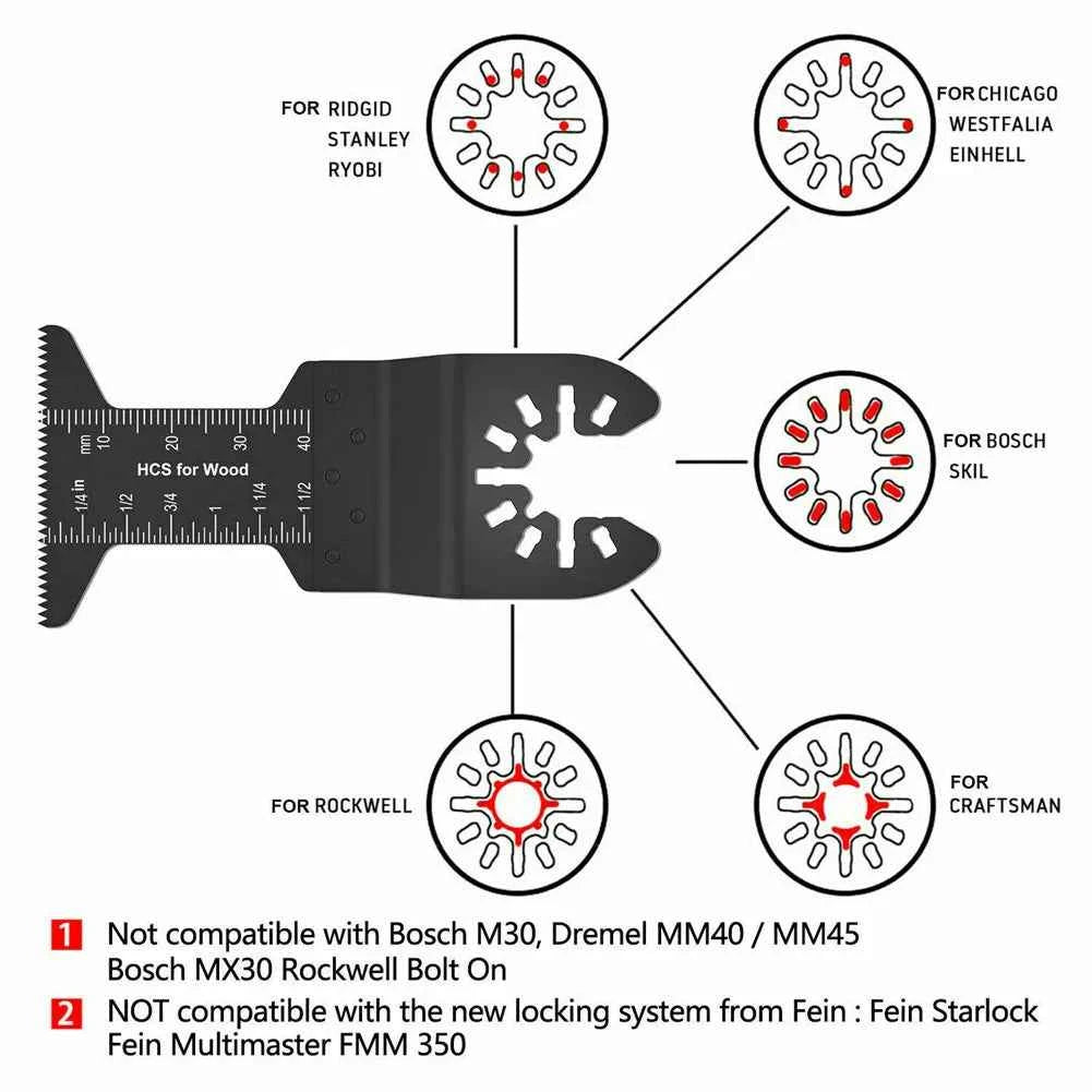 81pcs Oscillating Multitool Saw Blades Set | Quick-Change Universal Fit for Major Tool Brands