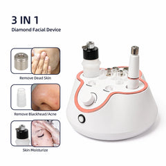 Diamond Microdermabrasion Machine – 3 in 1 Facial Peeling, Deep Clean & Skin Rejuvenation Device