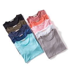 100% Cotton Daily Tee | Lightweight Summer Fitness & Leisure Top