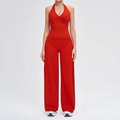 Women's 2-Piece Yoga Tracksuit | High Waist Leggings & Sports Bra Athletic Gym Fitness Workout Set