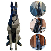 3D Doberman Papercraft Sculpture by Snagg A Sculpture