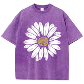 Sunflower Print Womans Streetwear T-Shirt