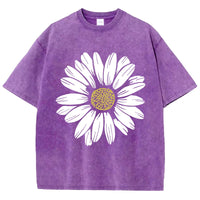 Sunflower Print Womans Streetwear T-Shirt