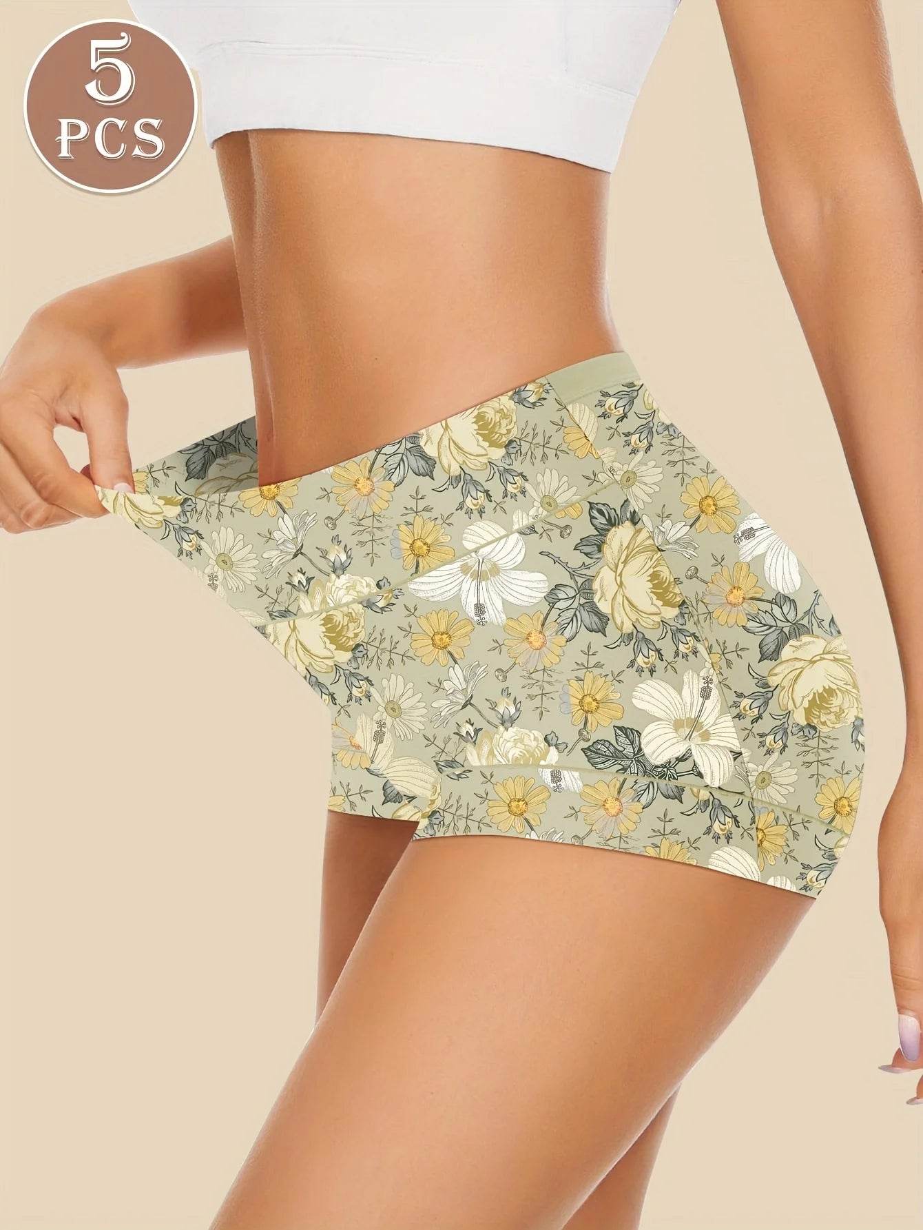 5-Pack Women’s High-Waist Printed Underwear - SnaggIt