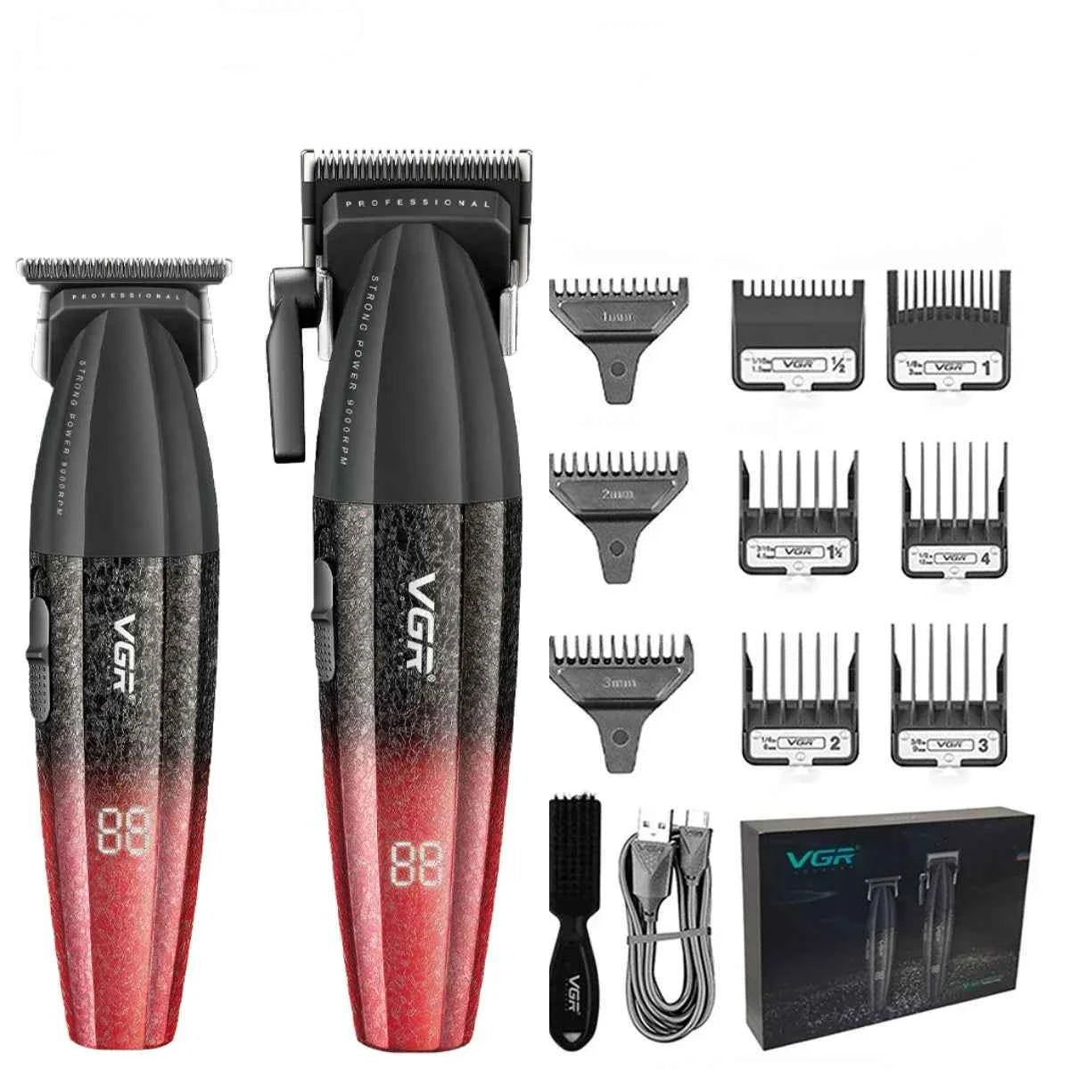 Professional 9000 RPM Barber Suite – Dual Machine Precision Set with Integrated Fine Tuning & High Capacity Lithium Power