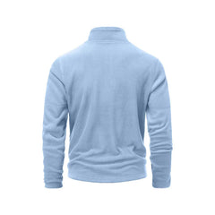 Men’s Stand-Up Collar Half-Zip Pullover | Trendy Autumn/Winter Versatile Top