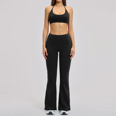 Women's 2-Piece Fitness Tracksuit | Seamless Sports Bra & High Waist Leggings Yoga Gym Set