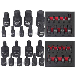 Professional Metric Hex Bit Impact Socket Set | CR-MO Steel Master Kit for 1/4", 3/8" & 1/2" Drives