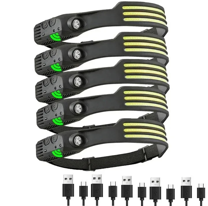 Powerful COB LED Induction Headlamp by Snagg A Headlamp