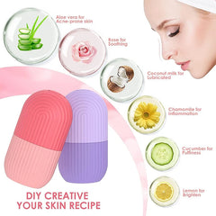 Silicone Ice Cube Facial Roller – Reusable Eye & Face Cooling