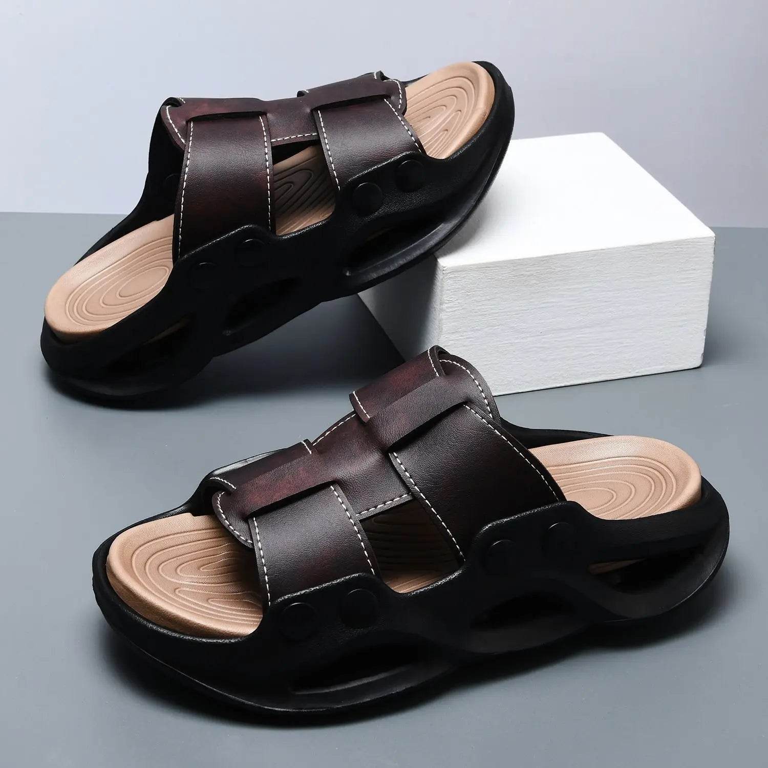 Beach Platform Slippers for Men - SnaggIt