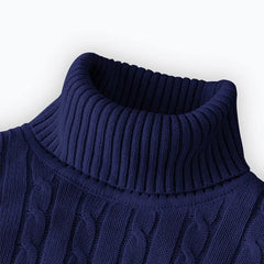 Men’s Essential Turtleneck Pullover | 2026 Winter High-Neck Knitted Sweater
