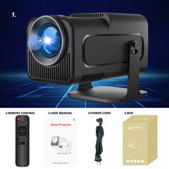 Smart Projector HY320 – Native 1080P with 4K Support by Snagg A Projector