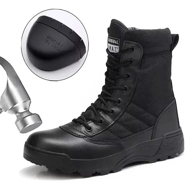 Men’s Steel Toe Tactical Work Boots by Snagg A Shoes