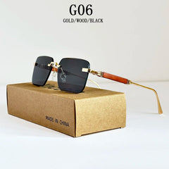 Rimless Square Sunglasses by Snagg A Shades
