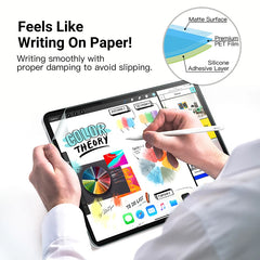 3 Pack Paper-Like Matte Screen Protector for iPad – Anti-Fingerprint Writing & Drawing Film (Soft PET)