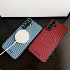Carbon Fiber Grain Magsafe Case Samsung A / S24 Ultra Series by Snagg A Phone Case