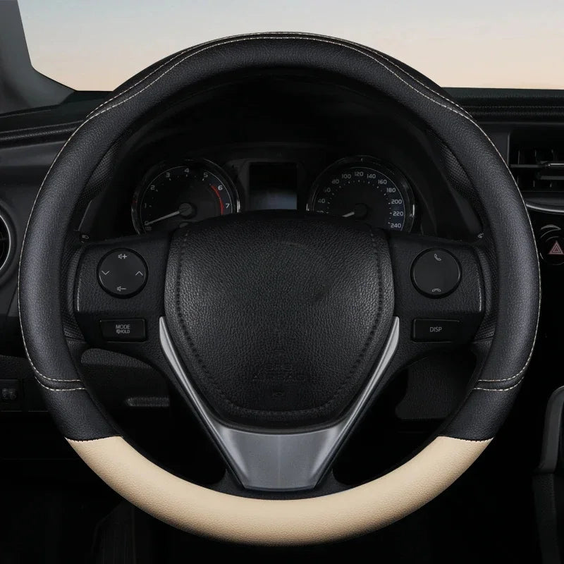 PU Leather Steering Wheel Cover by Snagg A Steering Wheel Cover