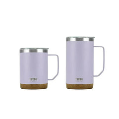 Premium Insulated Coffee Mug Wood Grain Base Office by Snagg A Cup