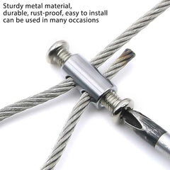 Adjustable Steel Wire Rope Clamp 1–4mm | Screw Fixing Sling for Lighting Potted Plant Suspension Cable