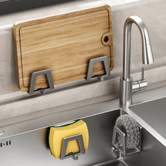 Stainless Steel Self-Adhesive Sponge Holder by Snagg A Rack