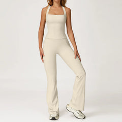 Women's 2-Piece Yoga Tracksuit | Push-Up Bra & High Waist Leggings Gym Fitness Sportswear