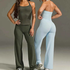 Women's Flared Wide-Leg Yoga Leggings | Seamless Breathable Fitness Versatile Casual Pants