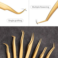Professional 6 Pieces Precision Tweezer Set – Multi-Functional High Tension Extension Tools