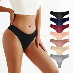 Cotton Thongs & G-Strings 7-Pack | Striped Soft Breathable Plus Size Women's Underwear