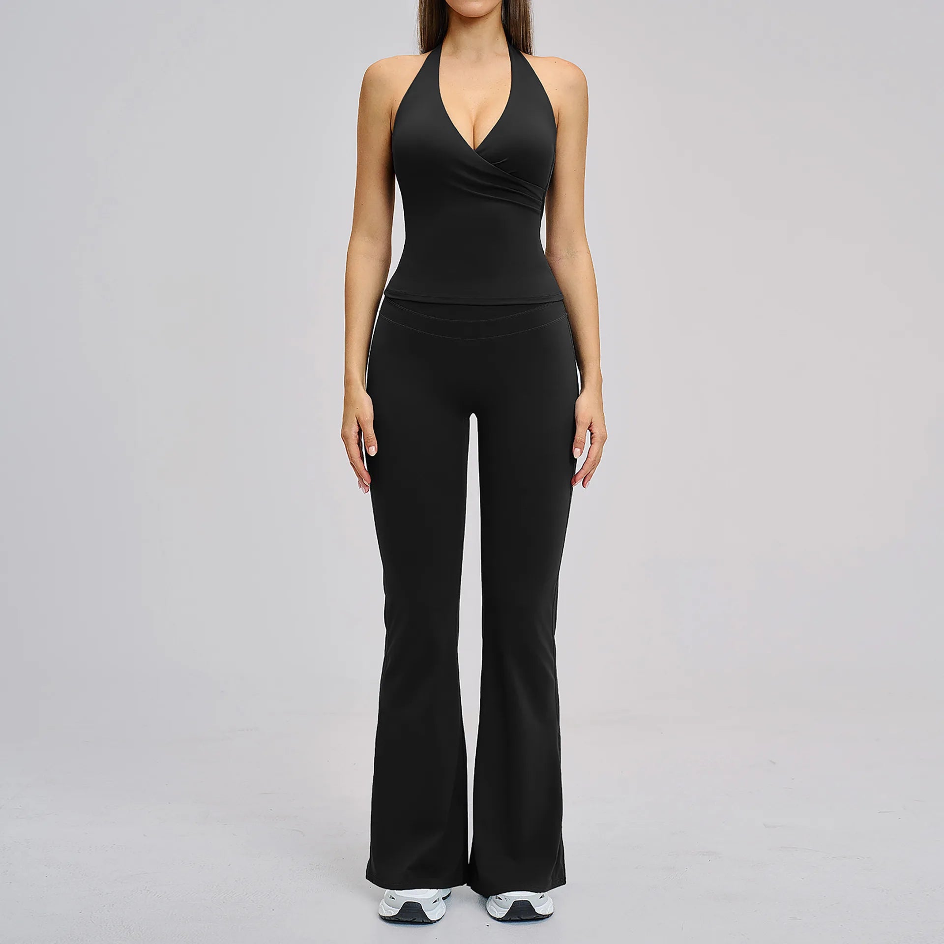 Women's 2-Piece Fitness Tracksuit | Seamless Sports Bra & High Waist Leggings Yoga Gym Set