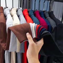 Men’s Premium Slim-Fit Turtleneck | Autumn/Winter Heavy-Duty Knitted Pullover